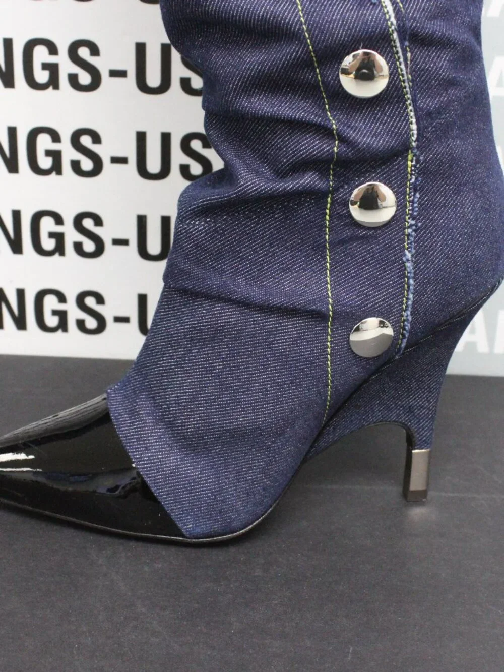 Giuseppe Zanotti denim button